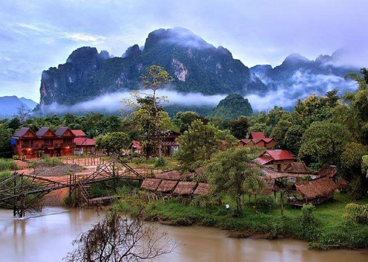 Mountainview Riverside Boutique Hotel Vang Vieng Exterior foto